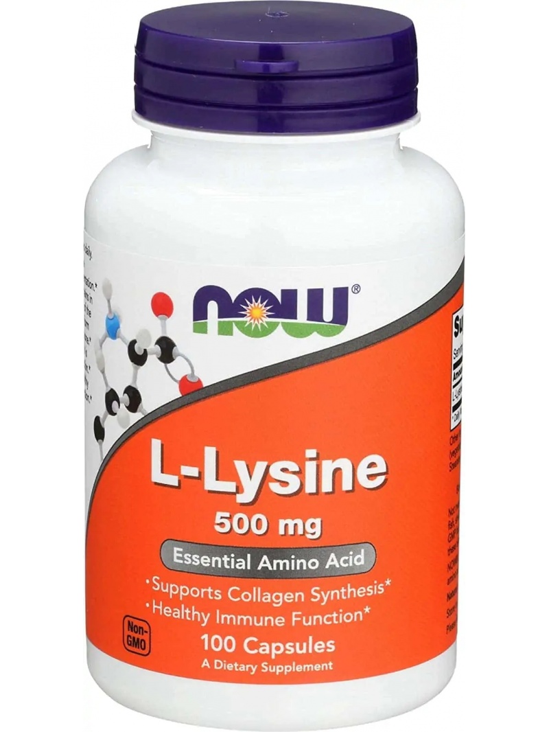 NOW FOODS L-Lyzin 500 mg 100 kapsúl