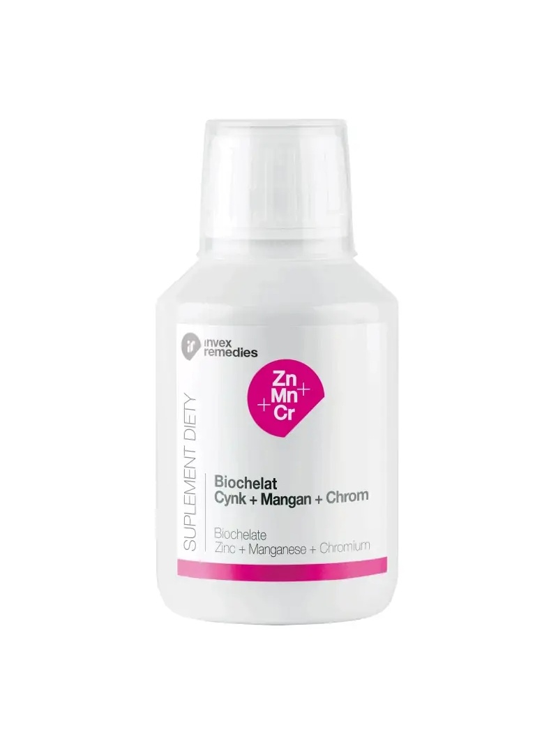 INVEX REMEDIES Biochelát zinku + mangánu + chrómu 150 ml