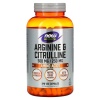 NOW SPORTS Arginín a citrulín 500/250 (arginín a citrulín) 240 vegetariánskych kapsúl
