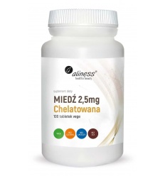 ALINESS Chelated Copper 2,5 mg 100 vegetariánskych tabliet