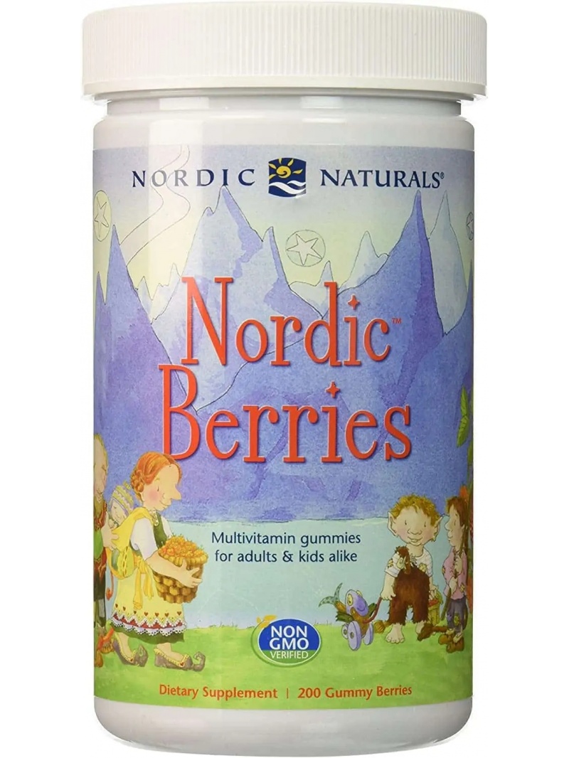 NORDIC NATURALS Multivitamín Nordic Berries (Bezlepkový multivitamín pre deti a dospelých) Originálna príchuť 200 želé