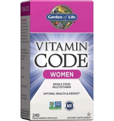 GARDEN OF LIFE Vitamin Code Women Multivitamín 240 vegetariánskych kapsúl