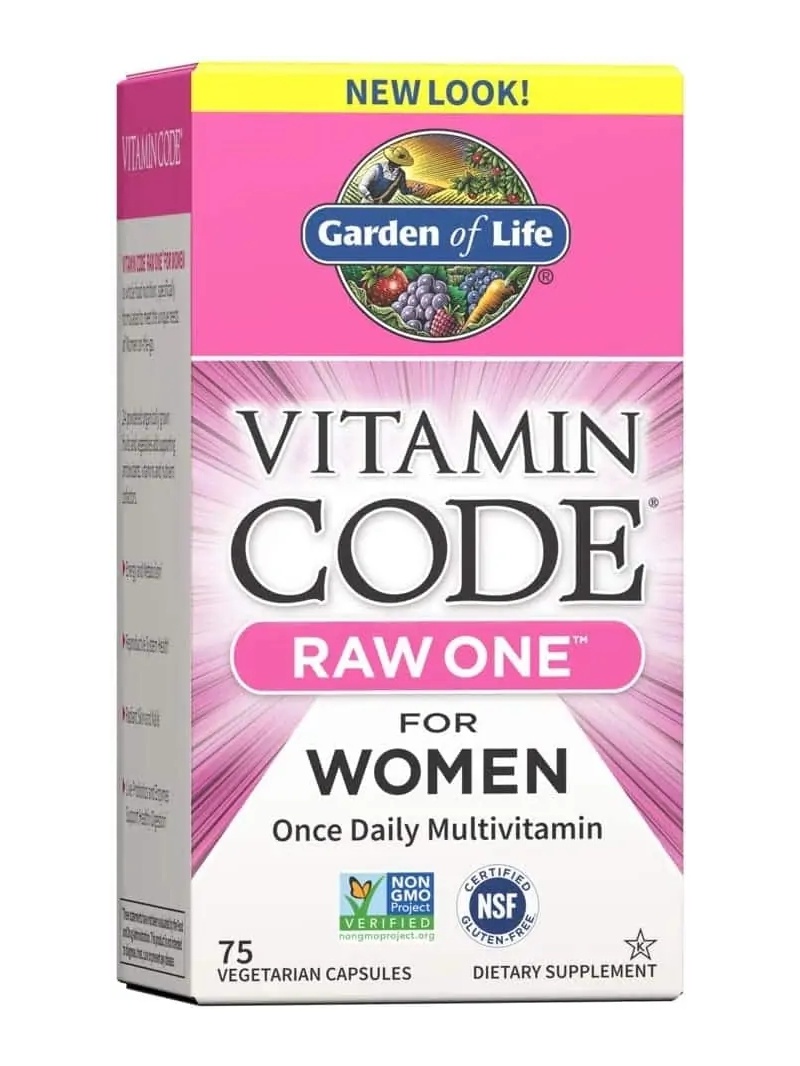 ZÁHRADA ŽIVOTA Vitamín Code RAW ONE pre ŽENY 75 vegetariánskych kapsúl