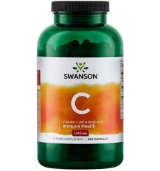 SWANSON Vitamín C s extraktom zo šípok 1000 mg 250 kapsúl