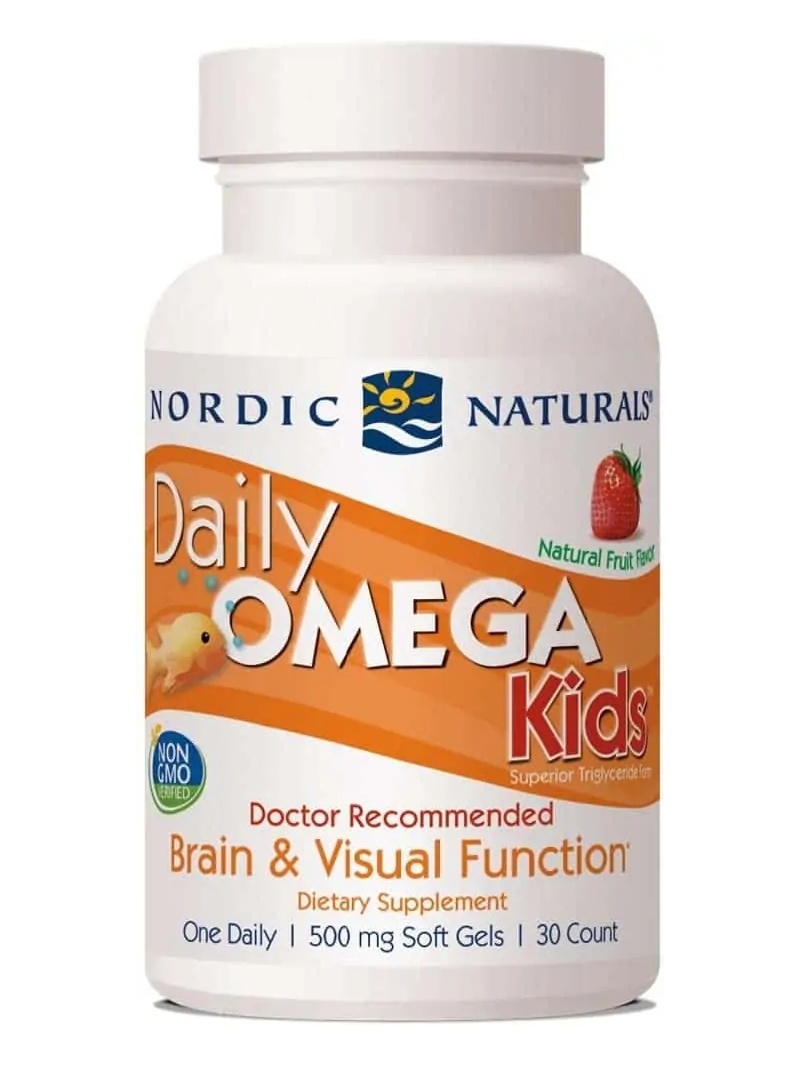 NORDIC NATURALS Daily Omega Kids 500 mg (Omega-3 pre deti) 30 mäkkých gélov