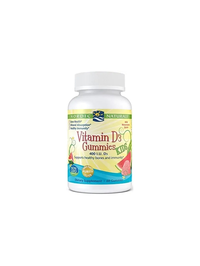 NORDIC NATURALS Vitamín D3 Gummies Kids 400 IU 60 Gummies