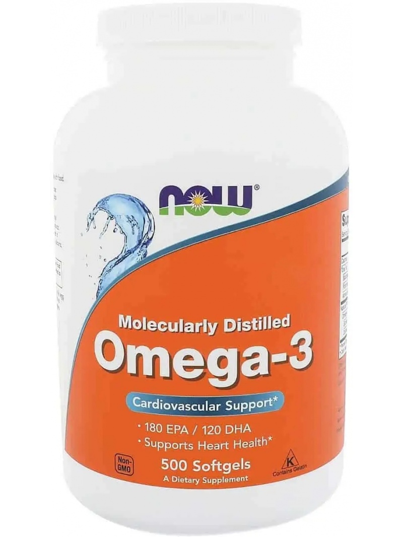 NOW FOODS Omega-3 (OMEGA-3, EPA, DHA) 500 toboliek