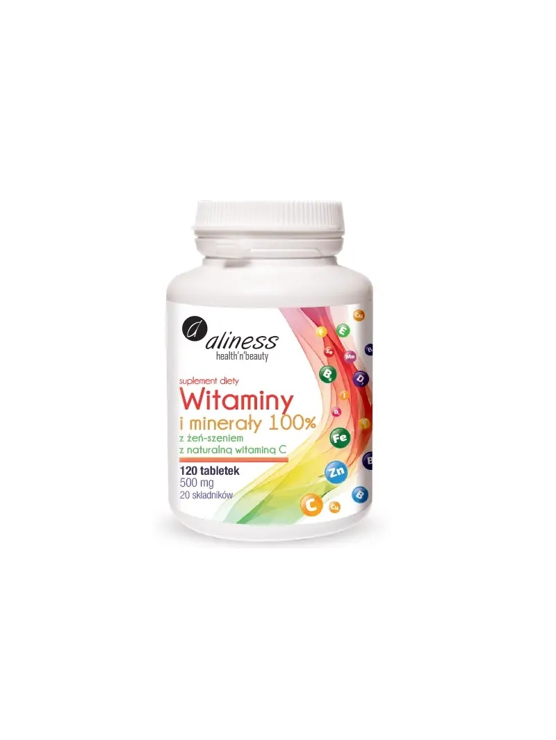 ALINESS Vitamíny a minerály 100% 120 tabliet