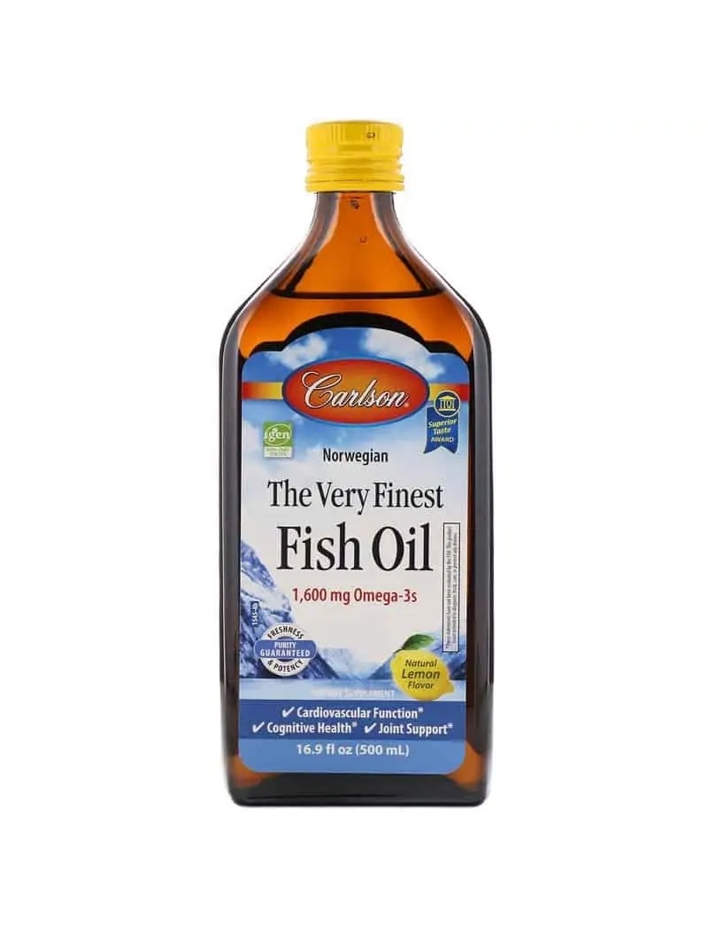 CARLSON LABS Najjemnejší rybí olej prírodný citrón (Omega-3, EPA, DHA) 500 ml citrón