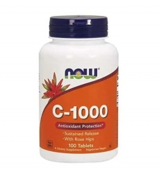 NOW FOODS Vitamín C-1000 so šípkami 100 tabliet