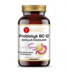 YANGO Probiotic BC-12 (Bacillus Coagulans) 30 vegetariánskych kapsúl