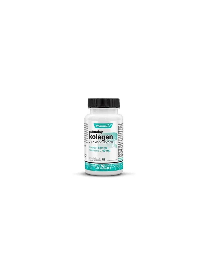 PHARMOVIT Prírodný kolagén z divokej tresky (kolagén + vitamín C) 90 kapsúl