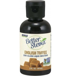 NOW FOODS Better Stevia Liquid Extract English Toffee (BIO Liquid Stevia Extract) 59 ml vegan