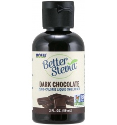 NOW FOODS Better Stevia Tekutý extrakt Tmavá čokoláda 59 ml vegan