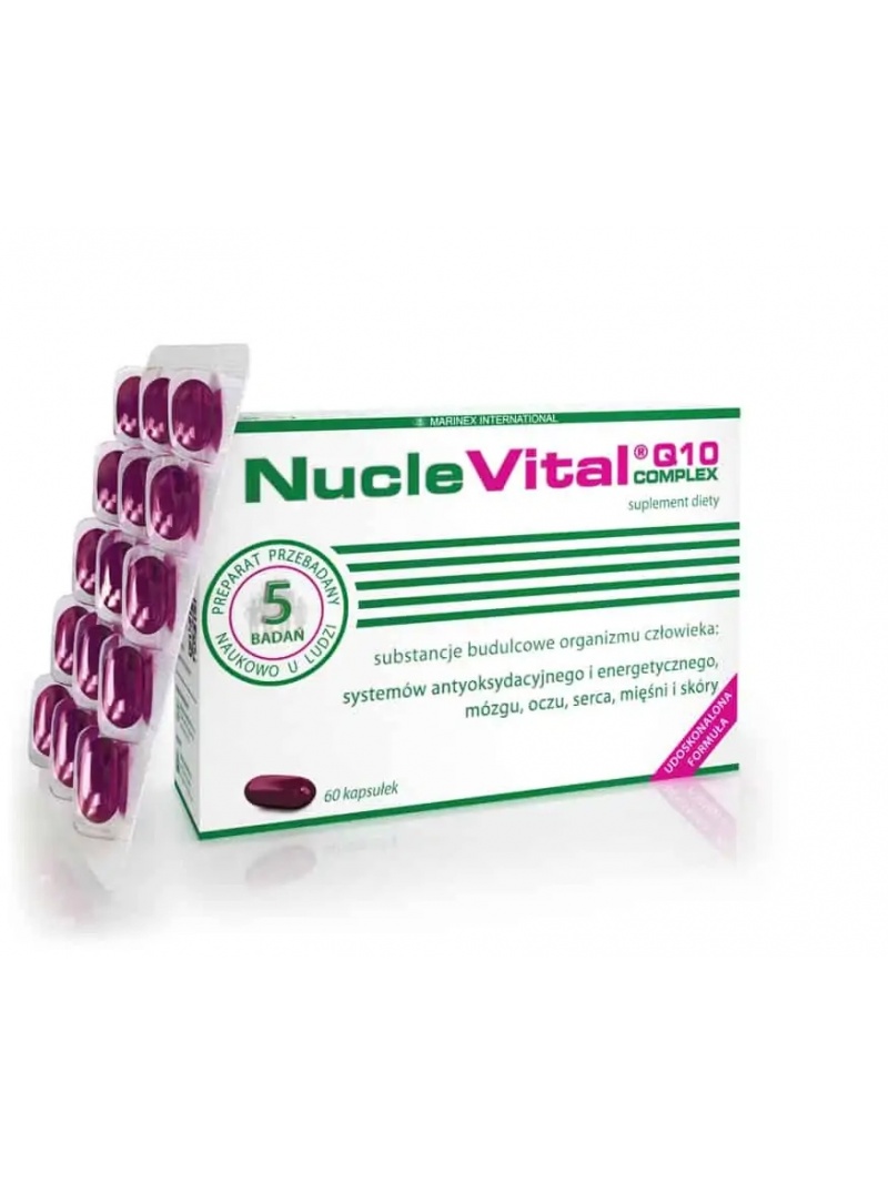 MARINEX NucleVital Q10 Complex (fyziologické stavebné látky) 60 kapsúl