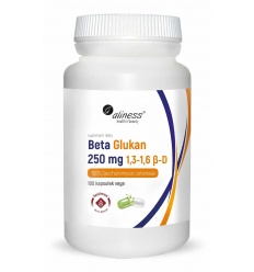 ALINESS Beta Glucan Yestimun 1,3-1,6 250 mg (pivovarské kvasnice Saccharomyces Cerevisiae) 100 vegetariánskych kapsúl