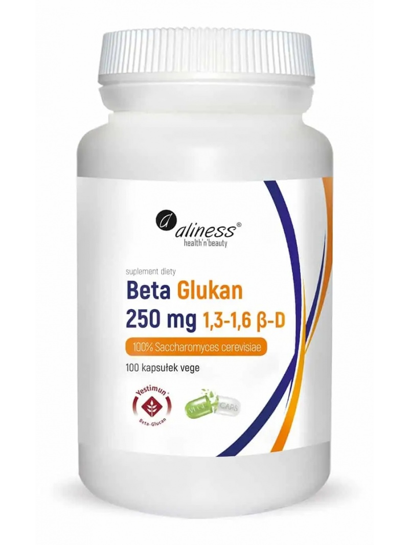 ALINESS Beta Glucan Yestimun 1,3-1,6 250 mg (pivovarské kvasnice Saccharomyces Cerevisiae) 100 vegetariánskych kapsúl