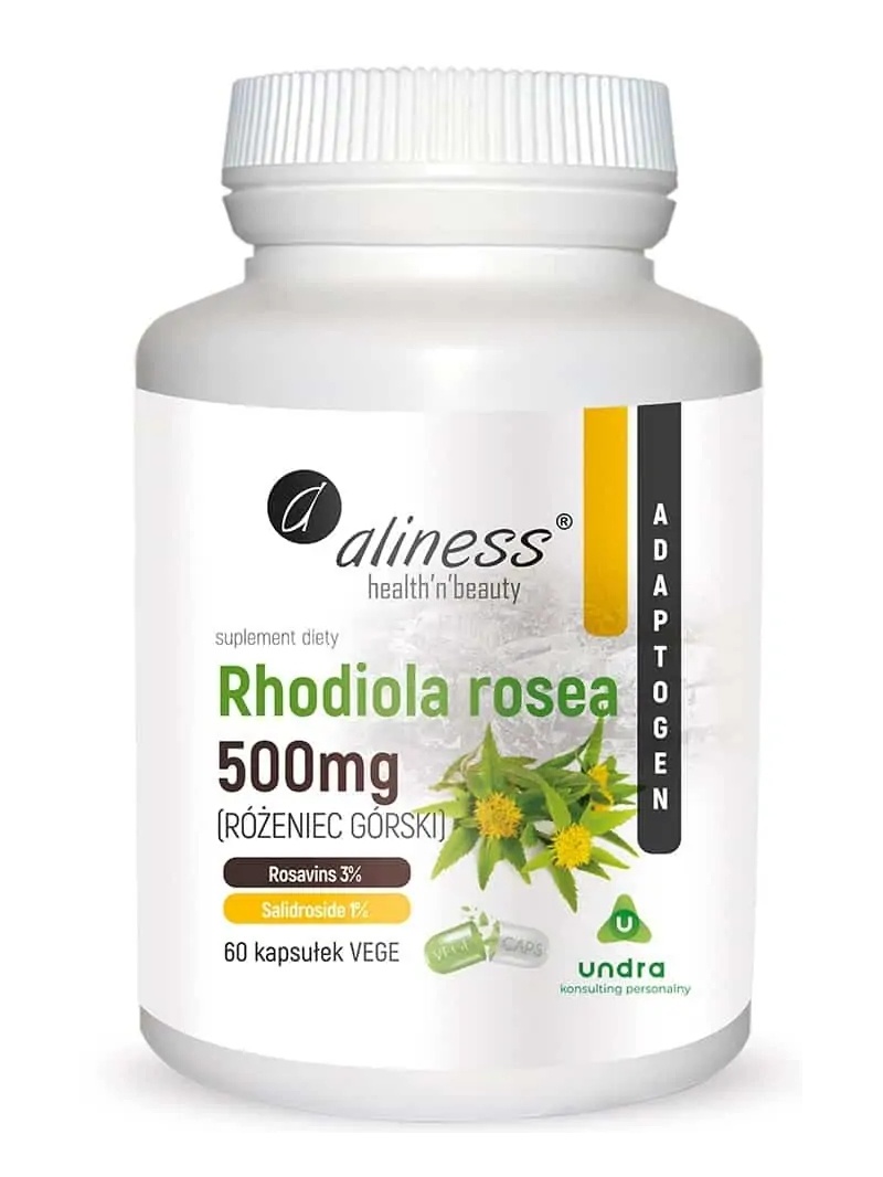 ALINESS Rhodiola Rosea 500 mg 60 vegetariánskych kapsúl