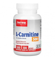 JARROW FORMULAS L-Carnitine 500 mg (L-Carnitine) 100 vegetariánskych kapsúl