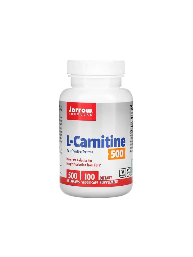 JARROW FORMULAS L-Carnitine 500 mg (L-Carnitine) 100 vegetariánskych kapsúl