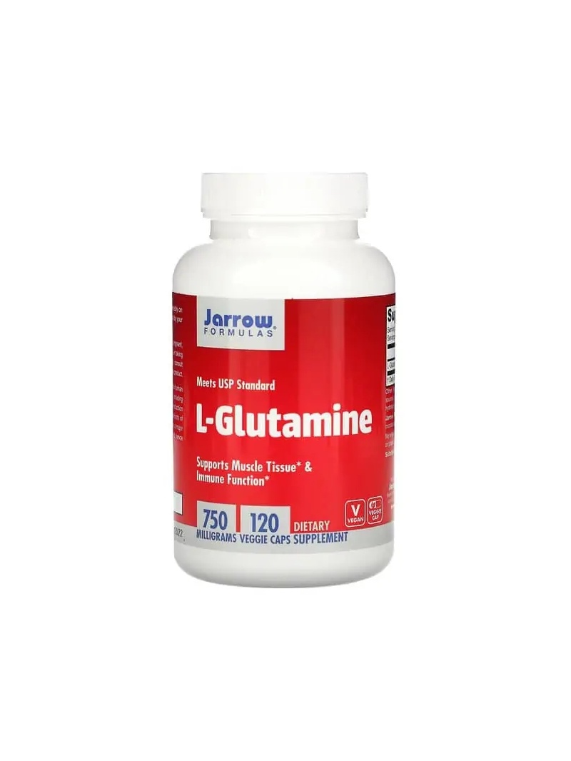 JARROW FORMULAS L-Glutamín 750 mg (L-Glutamín) 120 vegetariánskych kapsúl