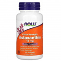 NOW FOODS Astaxanthin Extra Strength 10 mg (astaxanthin) 60 mäkkých gél