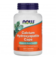 NOW FOODS Hydroxyapatit vápenatý (podpora zdravých kostí) 120 kapsúl