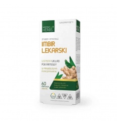 MEDICA HERBS Zázvor 600 mg (tráviaci systém, imunitný systém) 60 kapsúl