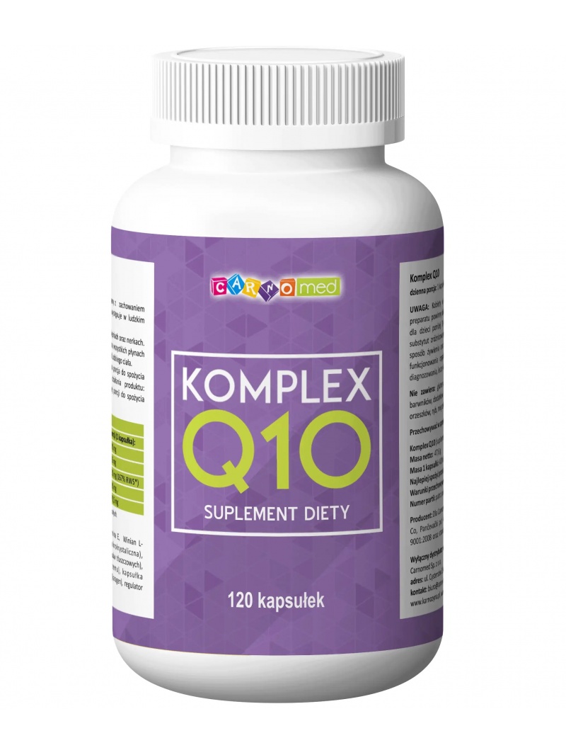 CARNOMED Komplex Q10 (Coenzým Q10) 120 kapsúl