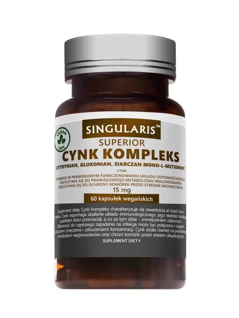 SINGULARIS Zinkový komplex (imunita) 60 vegánskych kapsúl