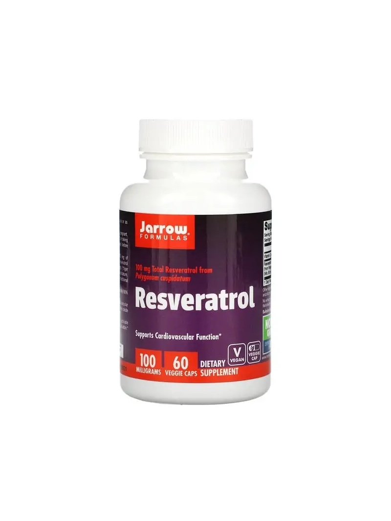 JARROW FORMULAS Resveratrol 100 mg (Resveratrol) 60 vegetariánskych kapsúl