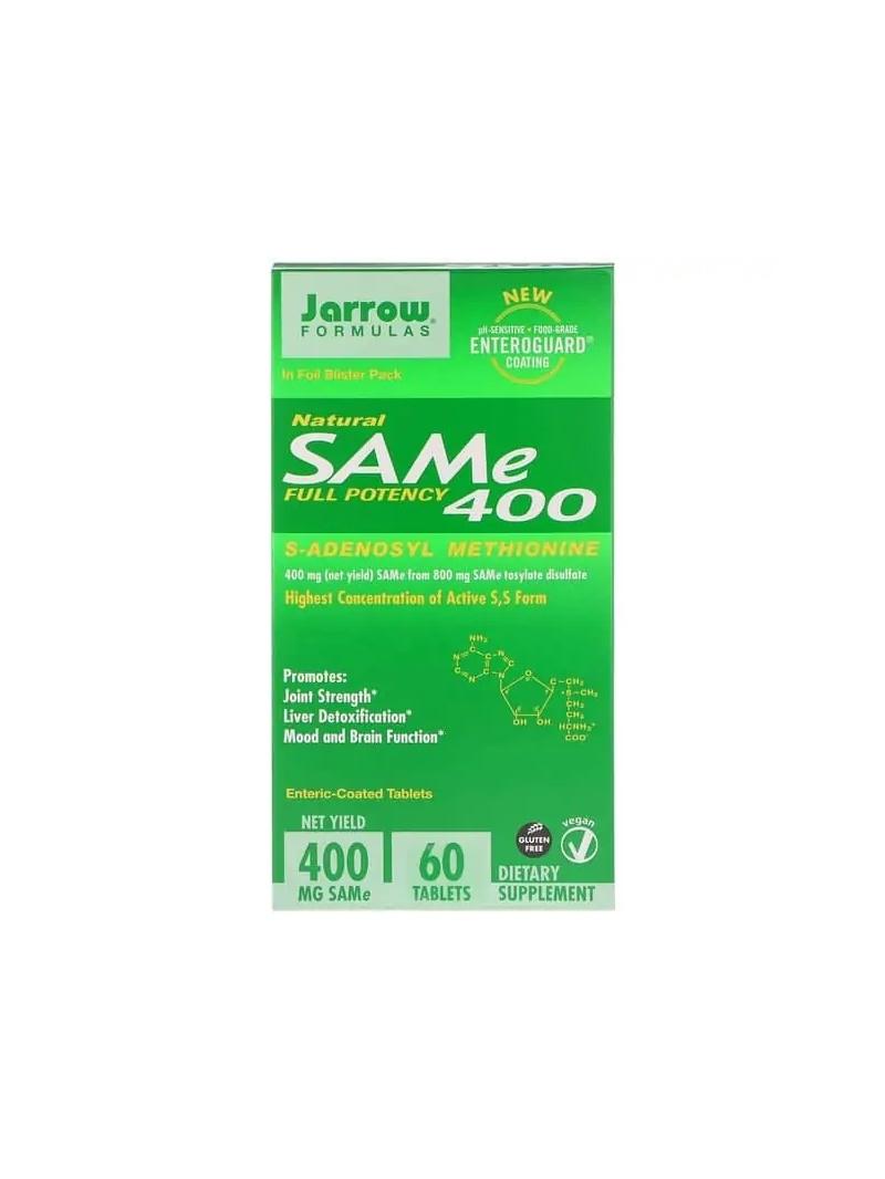 JARROW FORMULAS SAMe 400 S-adenosyl-L-metionín (S-adenosylmetionín) 60 tabliet