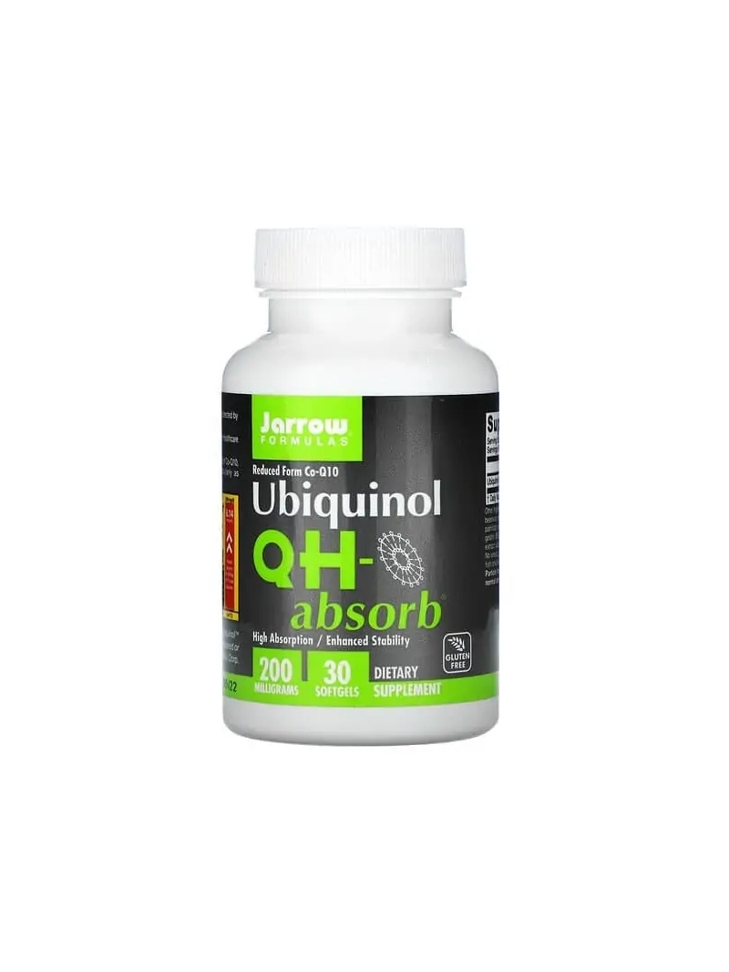 JARROW FORMULAS Ubiquinol QH-absorb 200 mg (Ubiquinol) 30 mäkkých gél