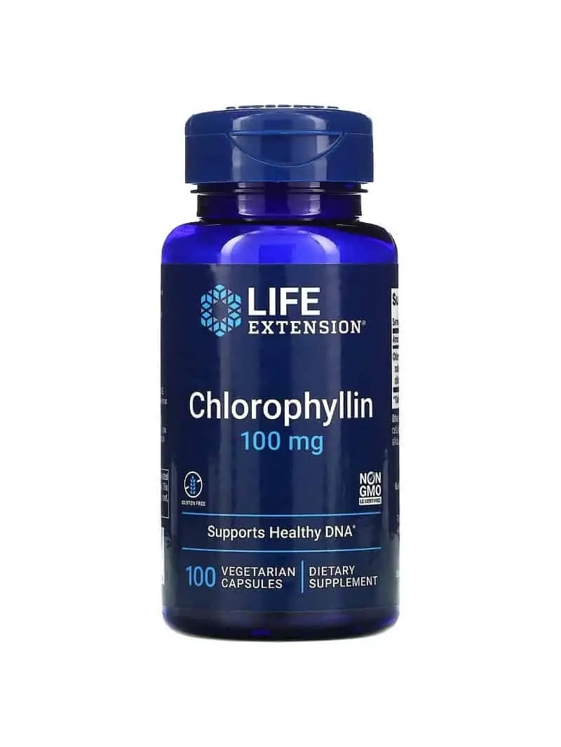 PREDŽENIE ŽIVOTA Chlorofylín (chlorofylín, ochrana DNA) 100 vegetariánskych kapsúl