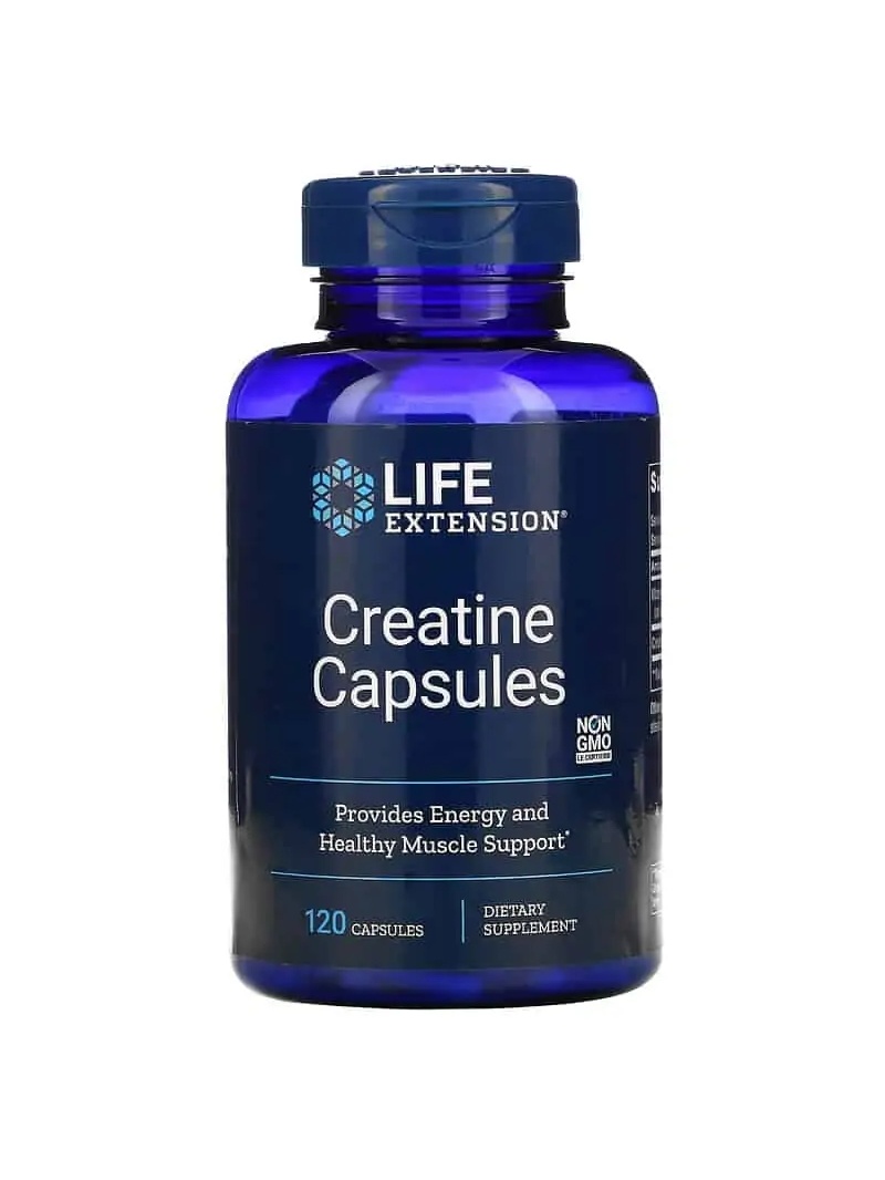 LIFE EXTENSION Kreatínové kapsuly (kreatín monohydrát) 120 kapsúl