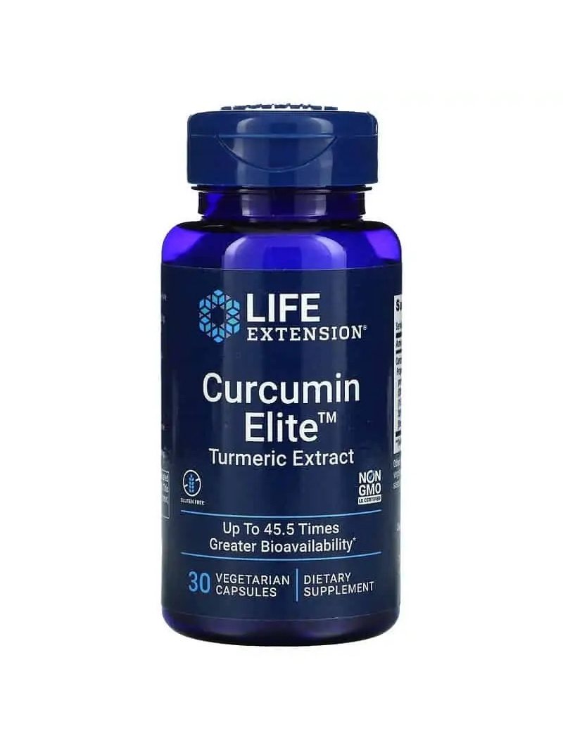 LIFE EXTENSION Curcumin Elite Kurkuma Extrakt 30 vegetariánskych kapsúl