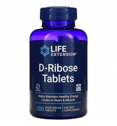 LIFE EXTENSION Tablety D-ribózy (D-ribóza, bunková energia) 100 vegetariánskych tabliet
