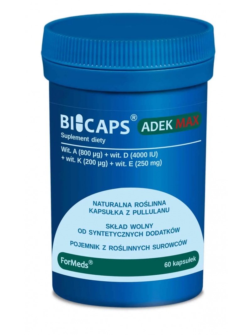 ForMeds Bicaps ADEK Max (vitamíny A, D, E, K2MK7) 60 kapsúl