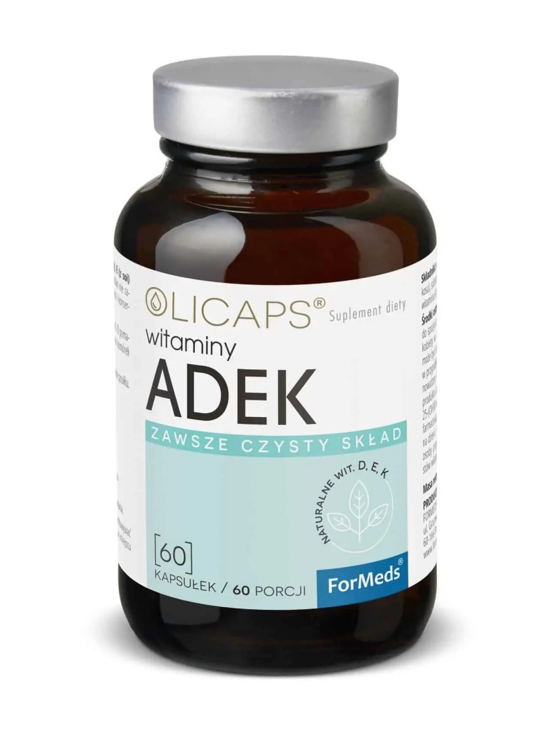 ForMeds Olicaps ADEK (vitamín A, D3, E, K2) 60 kapsúl