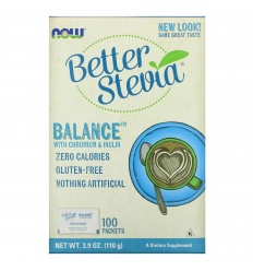 NOW FOODS BetterStevia Balance™ s chrómom a inulínom 100 vrecúšok