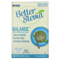 NOW FOODS BetterStevia Balance™ s chrómom a inulínom 100 vrecúšok