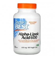 Lekárska best yselina alfa-lipoová kyselina 600 mg (alpha-lipoová kyselina) 180 vegetariánskych kapsúl