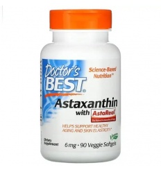 Lekársky best astaxantín s AstaReal 6 mg 90 vegetariánskych mäkkých gélov