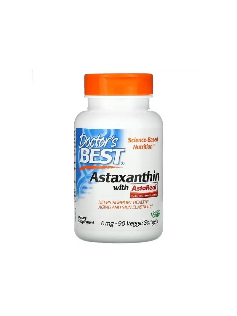 Lekársky best astaxantín s AstaReal 6 mg 90 vegetariánskych mäkkých gélov