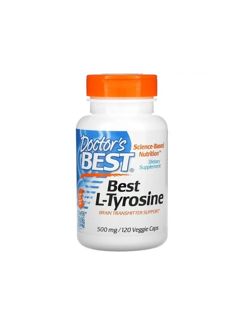 Lekársky best best L-tyrozín 500 mg (L-tyrozín) 120 vegetariánskych kapsúl