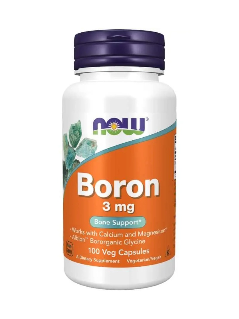 NOW FOODS Bór (Bór - podporuje zdravé kosti) 100 vegetariánskych kapsúl