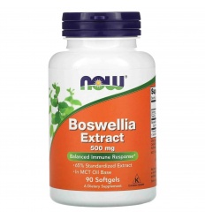 NOW FOODS Boswellia Extract 500 mg (kadidla extrakt) 90 mäkkých gélov