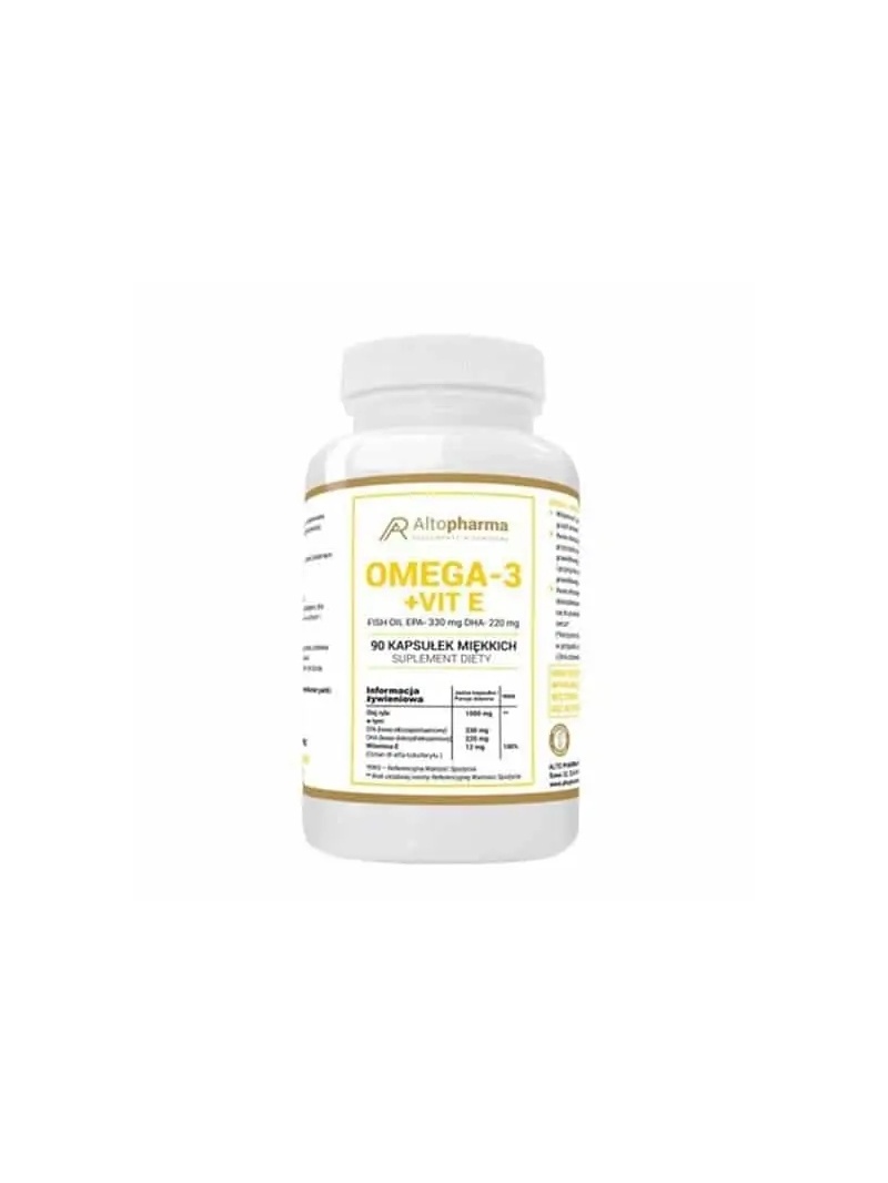 ALTO PHARMA Omega-3 + Vit E (vitamín E, EPA, DHA) 90 kapsúl