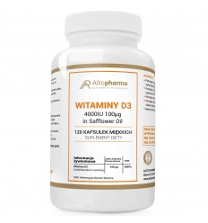 ALTO PHARMA Vitamíny D3 4000 IU 120 mäkkých kapsúl