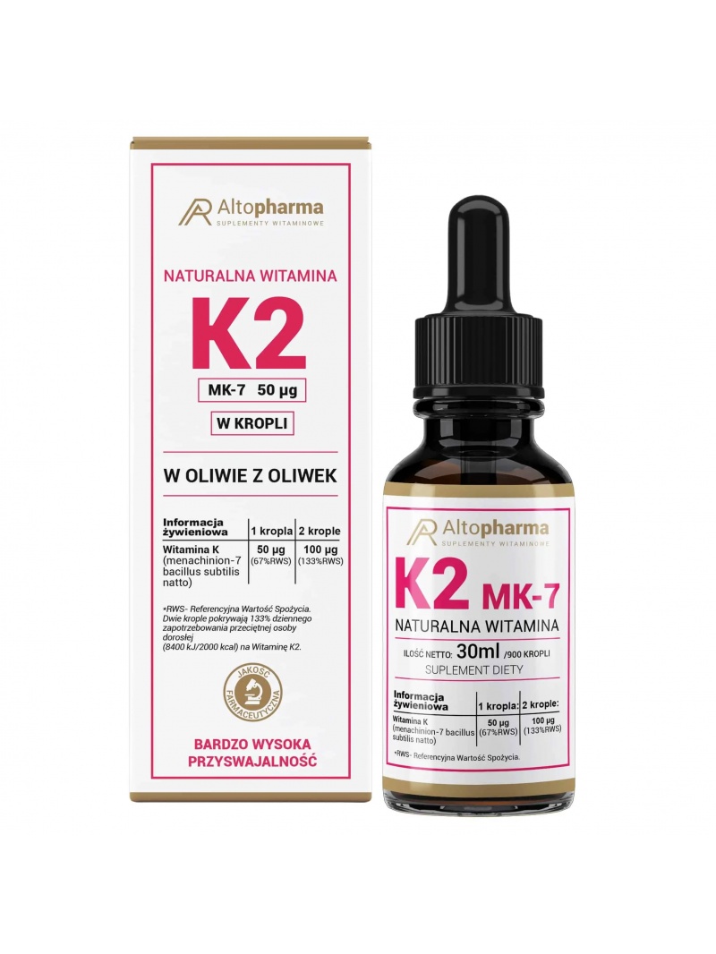 ALTO PHARMA Prírodný vitamín K2 MK-7 s Natto Forte 30ml